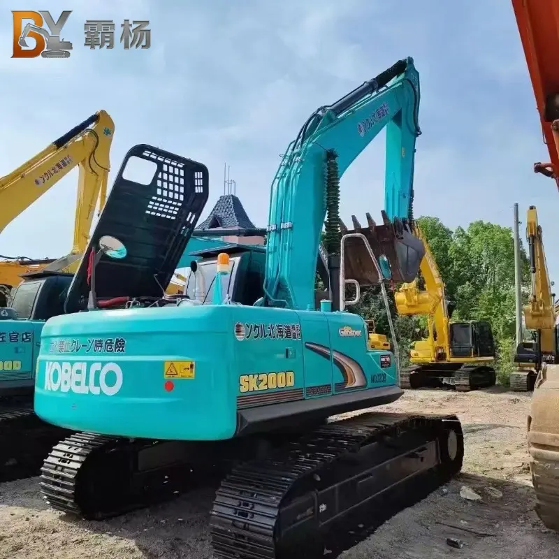 Used KOBELCO SK200 Crawler Excavator Heavy Construction Equipment Exporter (2)