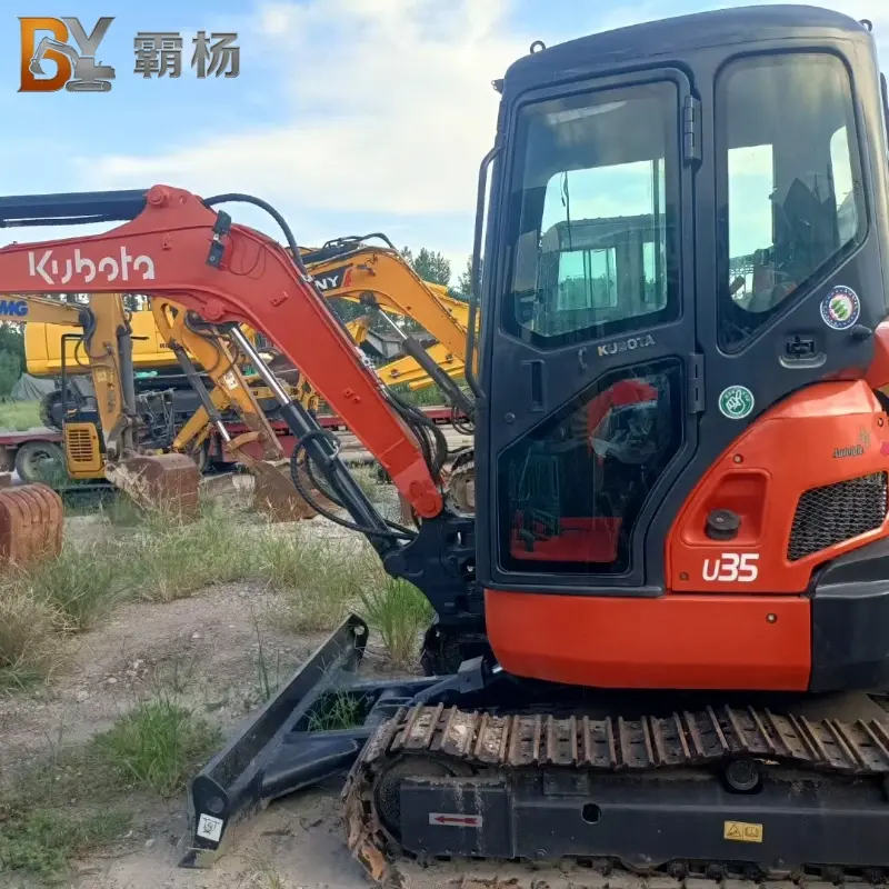 Used Kubota 35 Compact Crawler Hydraulic Excavator Durable Equipment